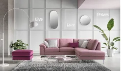 New Divano in Tessuto stile moderno modello Papilio scontato - 35% Divani