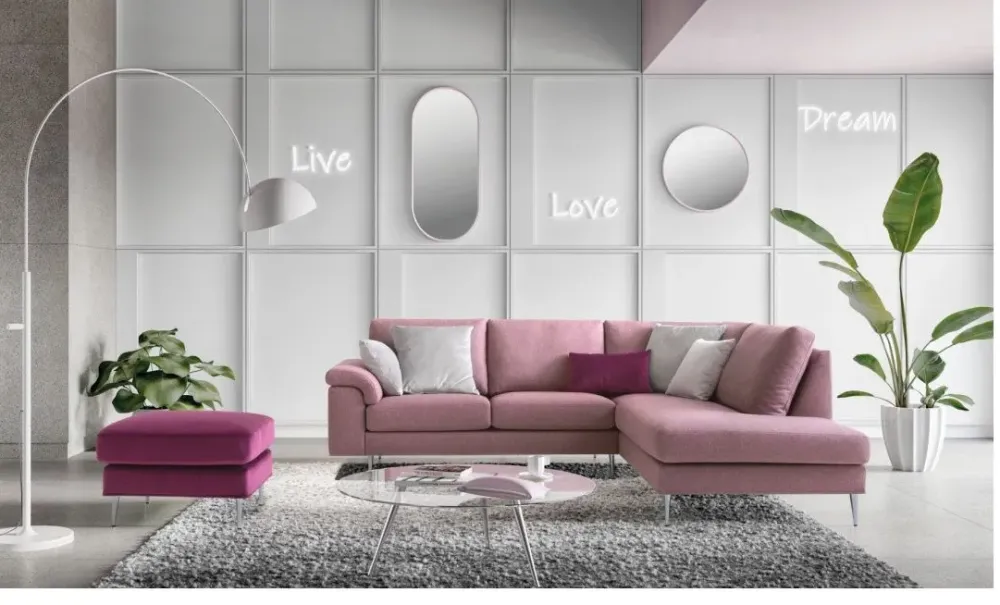 New Divano in Tessuto stile moderno modello Papilio scontato - 35% Divani