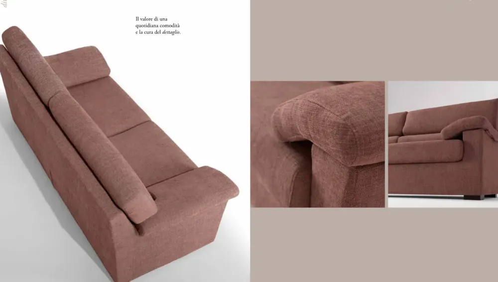 Divano in Tessuto stile moderno modello Olimpus 3 posti scontato - 46%^Collezione esclusiva