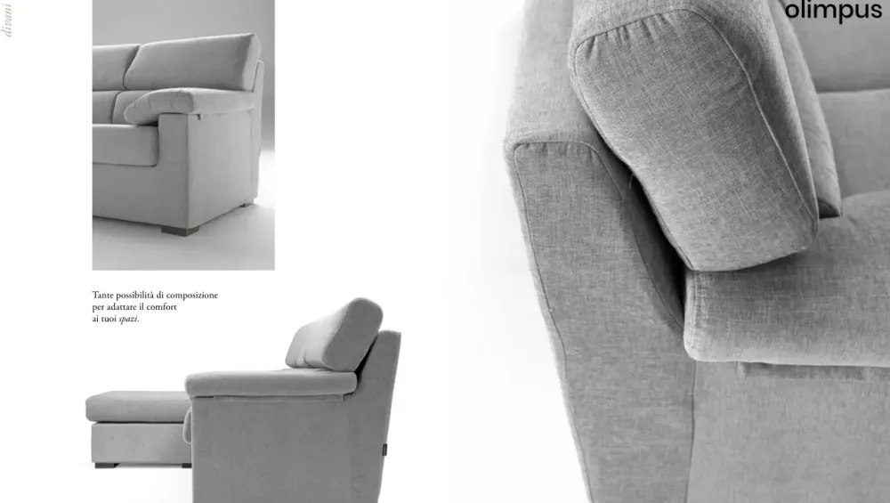 Divano in Tessuto stile moderno modello Olimpus 3 posti scontato - 46%^Collezione esclusiva