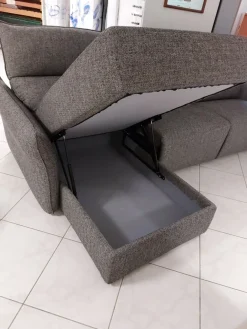 Clearance Divano in Tessuto stile moderno modello Bormio comfort scontato - 37% Divani