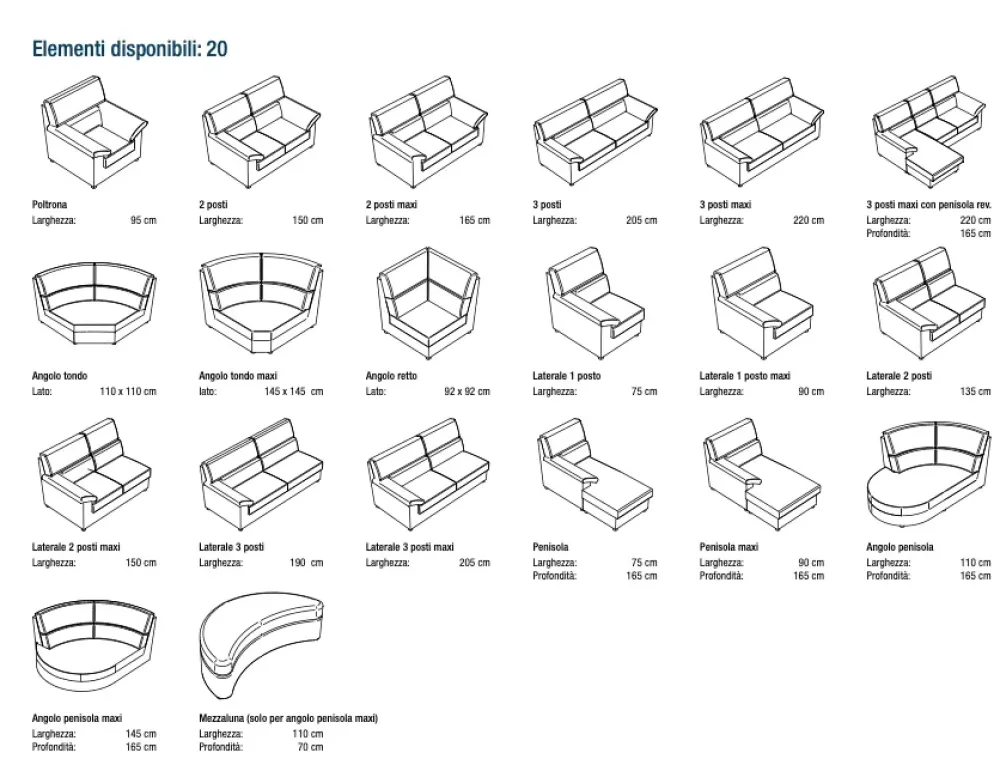 Discount Divano Irene 3 posti: progettato da un interno designer. Prezzo ribassato! Divani