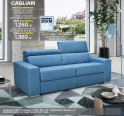 Sofangel Divano letto Cagliari di a prezzo scontato- Divani Letto|Divani