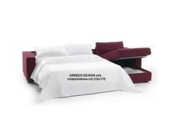 Biba Salotti Divano Letto con penisola modello Dieci * di a prezzi outlet- Divani