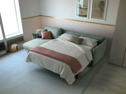 Diotti.com Divano Letto con penisola Dover outlet di a prezzo ribassato- Divani