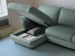 Diotti.com Divano Letto con penisola Dover outlet di a prezzo ribassato- Divani