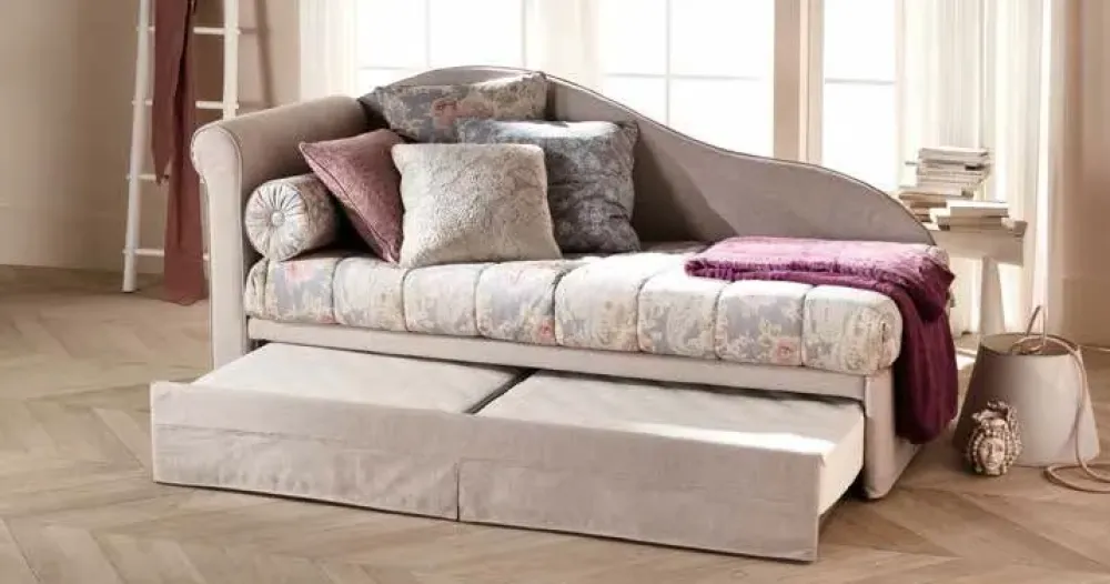 Clearance Divano letto Divano letto completo di materassi e coperte in Tessuto a 2670€ Divani Letto|Divani