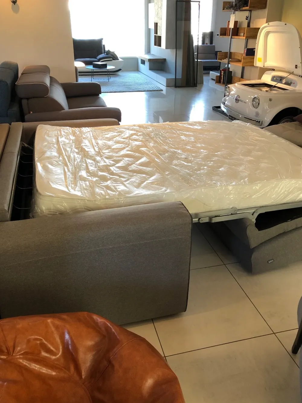 Online Divano letto in Tessuto Divano letto con materasso alto 20cm Divani Letto|Divani