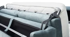 Outlet Divano letto in Tessuto Materasso memory h 20 Divani Letto|Divani