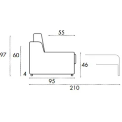 Divano letto Life ad un prezzo conveniente^Vis comoda Outlet