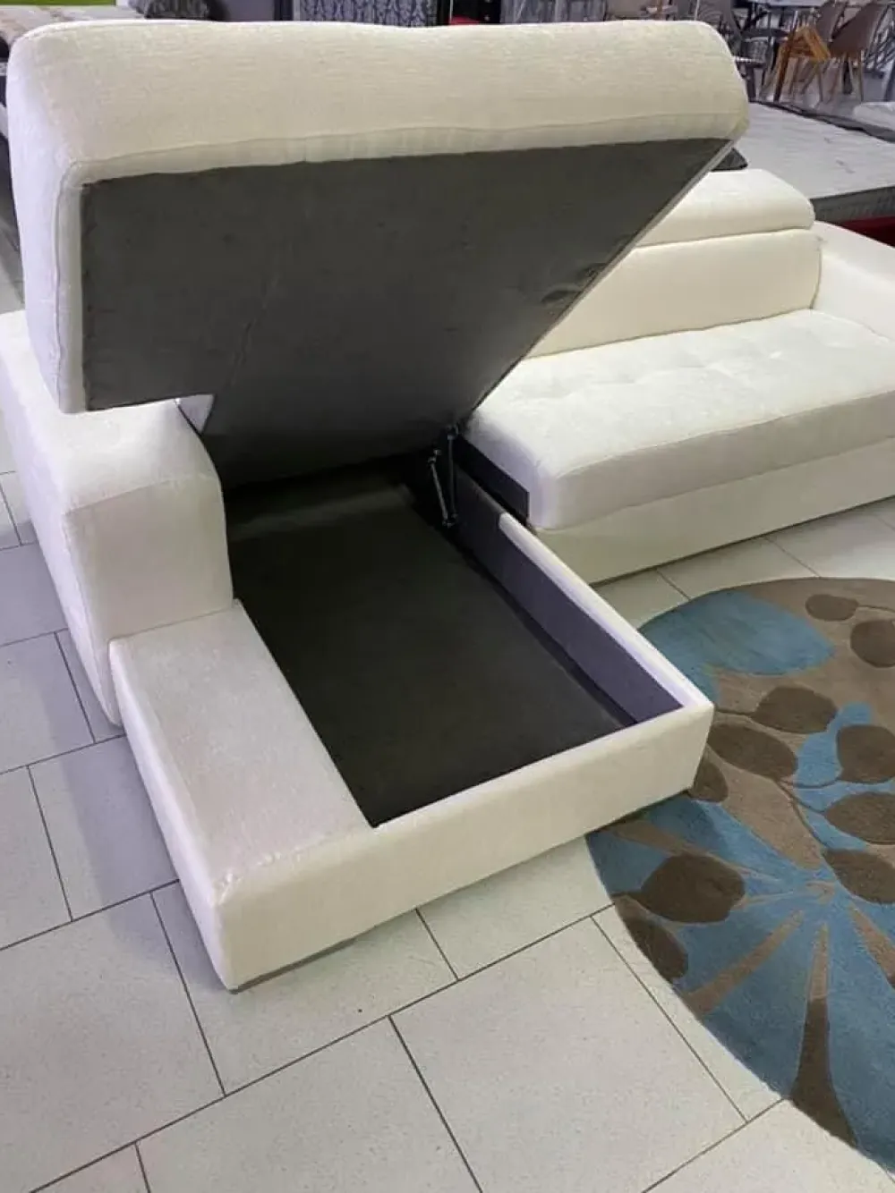 Md work Divano letto San marco letto piu penisola contenitore anti macchia pronta consegna PREZZI OUTLET- Divani Letto|Divani