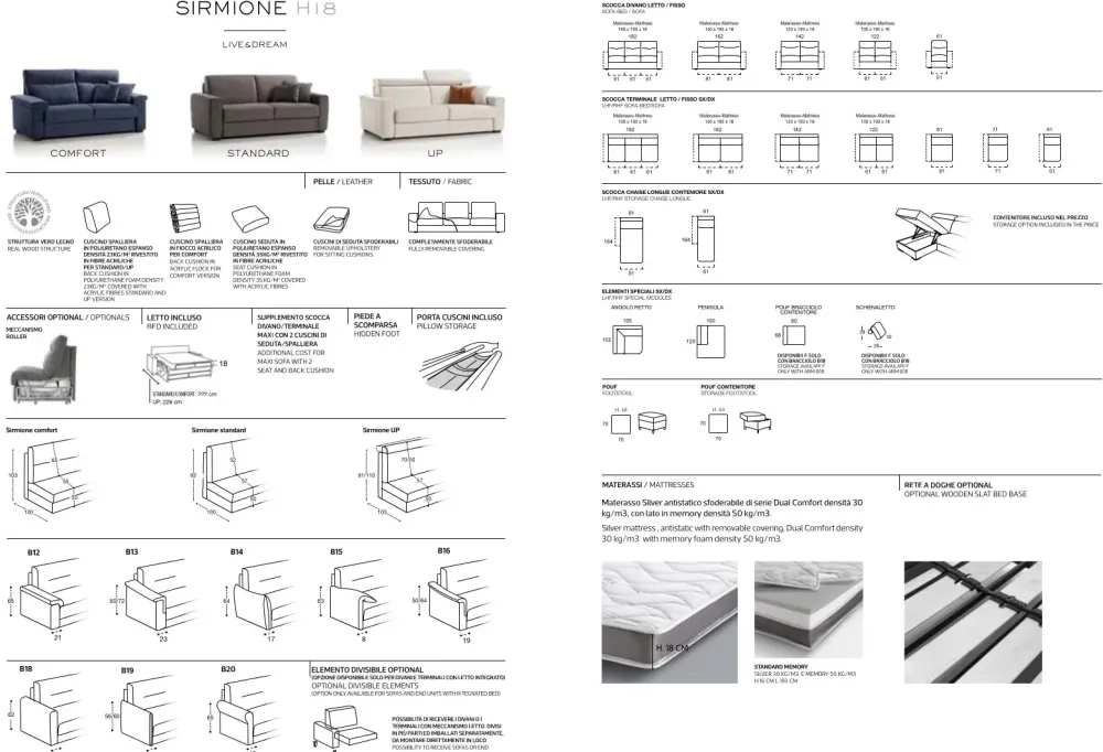 Divano Letto Sirmione ad un prezzo imperdibile^Rosini