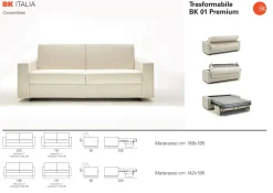 BK salotti Divano letto Tessuto a prezzo scontato!- Divani Letto|Divani