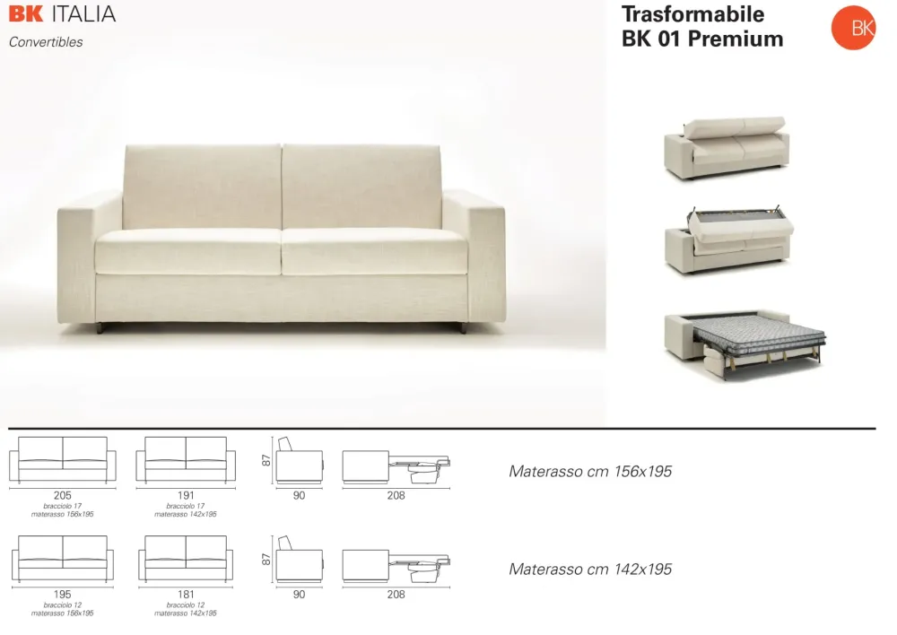 BK salotti Divano letto Tessuto a prezzo scontato!- Divani Letto|Divani