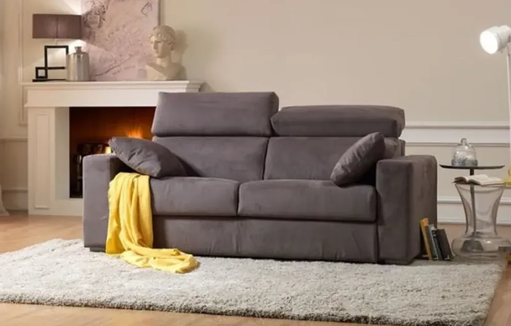 Divano letto Tommy con letto a ribalta e poggiatesta reclinabili in OFFERTA - 40%^Collezione esclusiva Discount