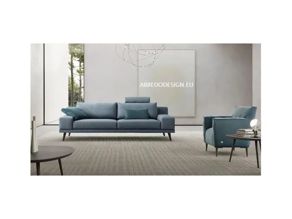Doimo Salotti Divano lineare Carter PREZZI OUTLET sconto 35%- Divani