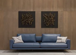 Outlet Divano Lineare in Tessuto non sfoderabile  Percy di Divani