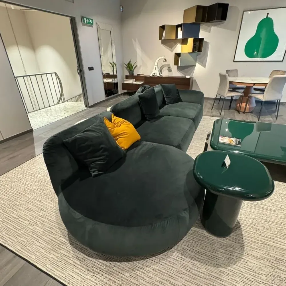 Divano Lineare in Tessuto non sfoderabile Ginza di Divani