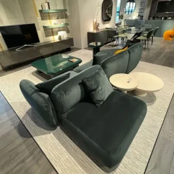 Divano Lineare in Tessuto non sfoderabile Ginza di Divani