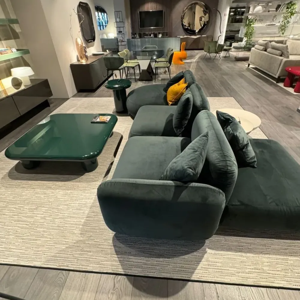 Divano Lineare in Tessuto non sfoderabile Ginza di Divani