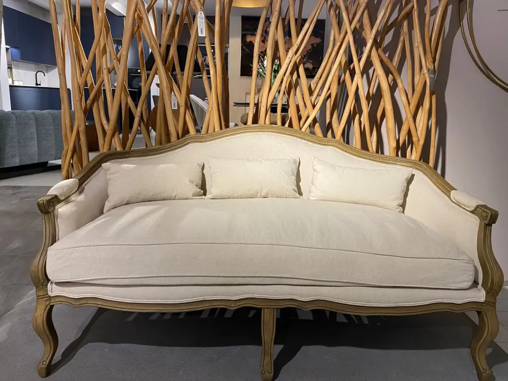 Divano lineare Linen di a prezzo scontato^Karedesign Discount