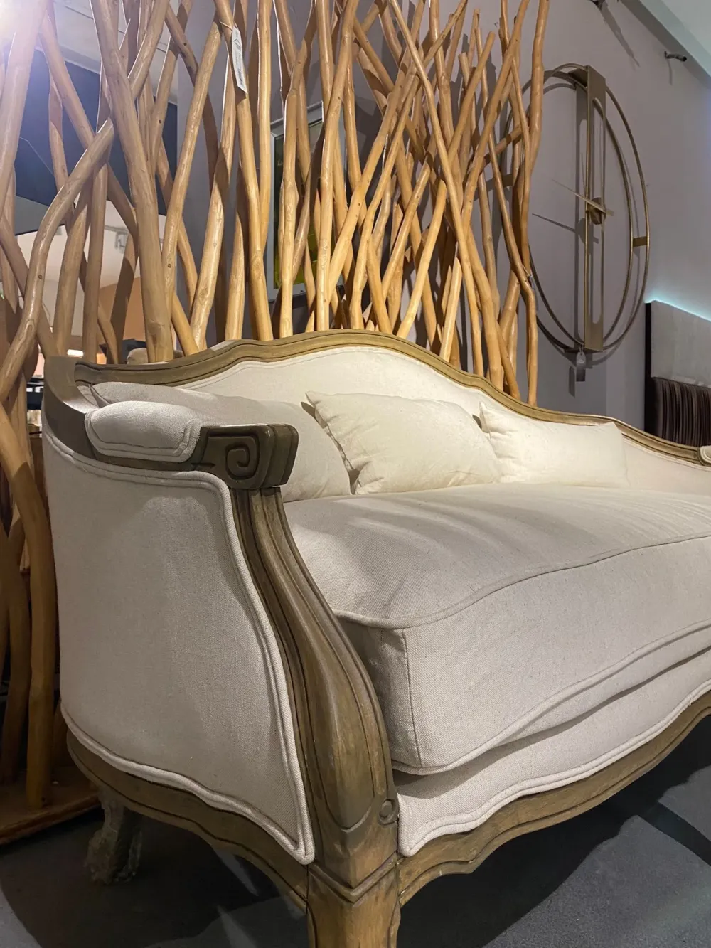 Divano lineare Linen di a prezzo scontato^Karedesign Discount