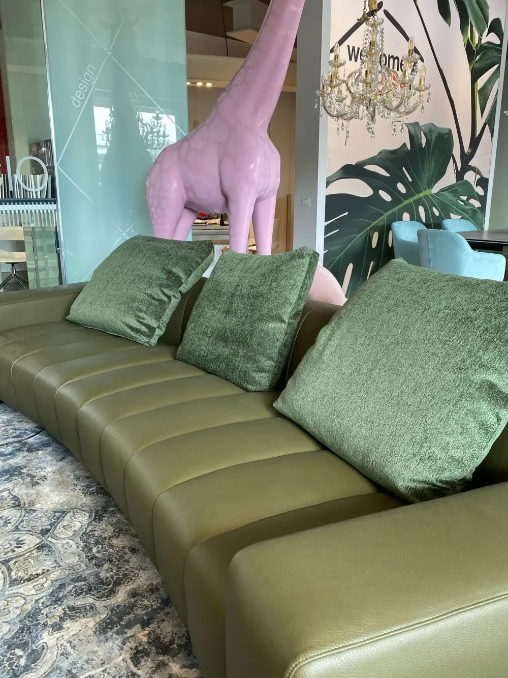 Valentini Divano Lineare modello Brando di in offerta- Divani