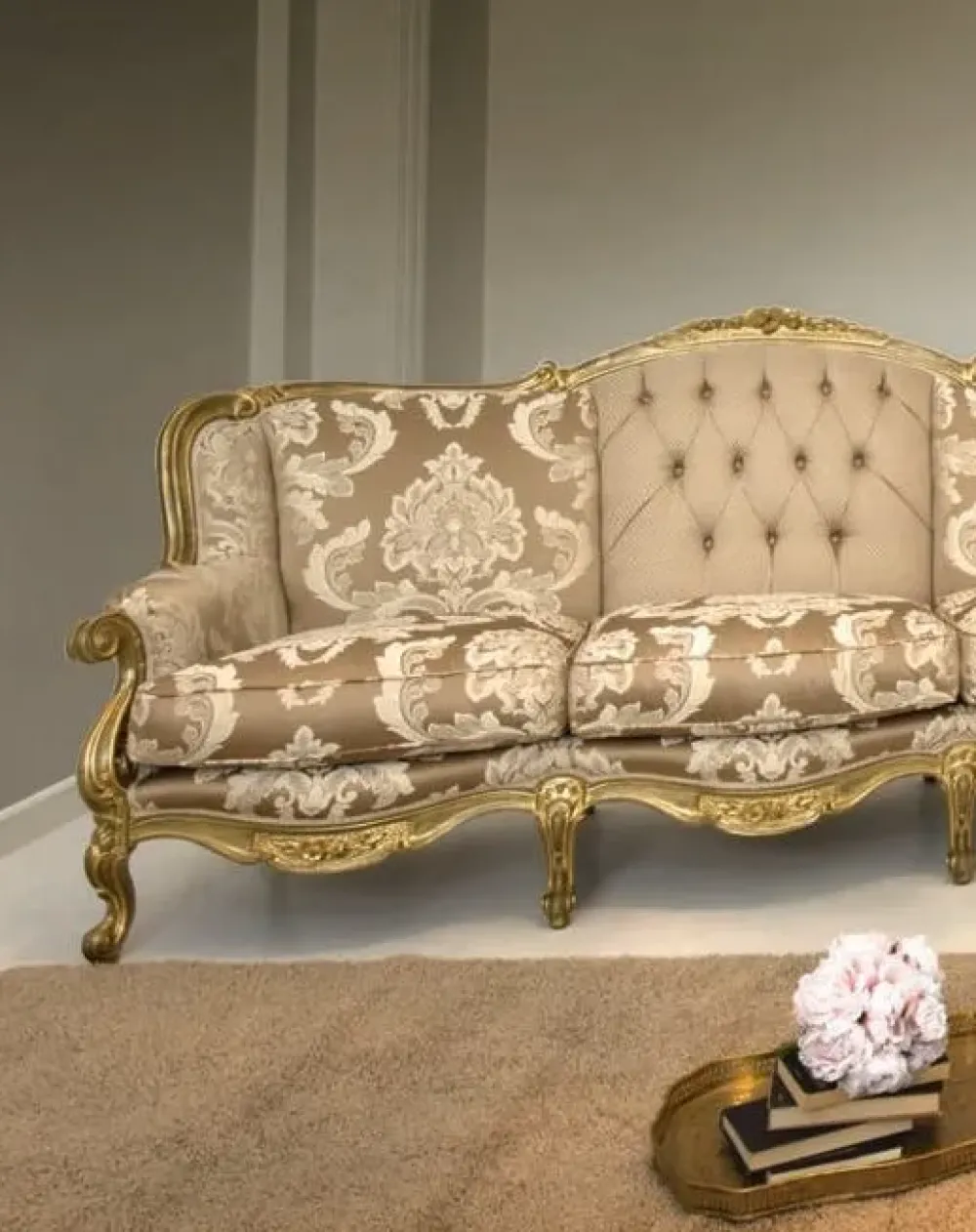 Best Divano lineare modello Divano leopardi foglia oro tessuto vene di in offerta Divani