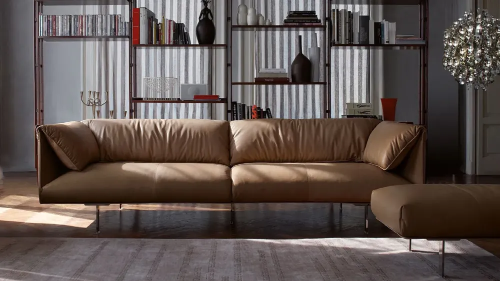 Divano Lineare pelle modello John-john di^Poltrona Frau Best