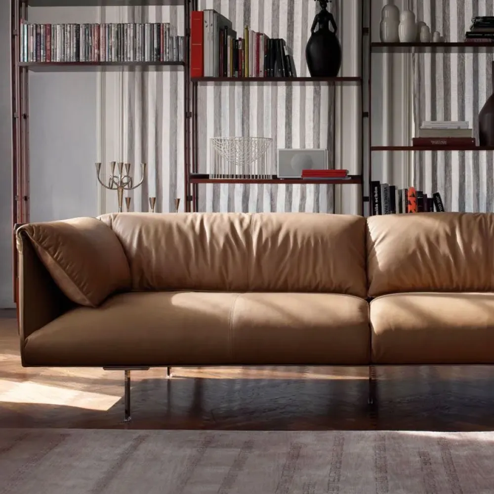 Divano Lineare pelle modello John-john di^Poltrona Frau Best