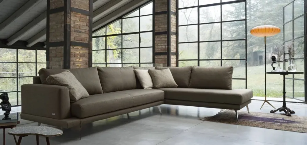 Doimo Salotti Divano Lineare tessuto modello Philip 77|92 di- Divani