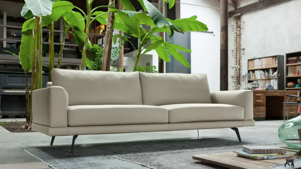 Doimo Salotti Divano Lineare tessuto modello Philip 77|92 di- Divani