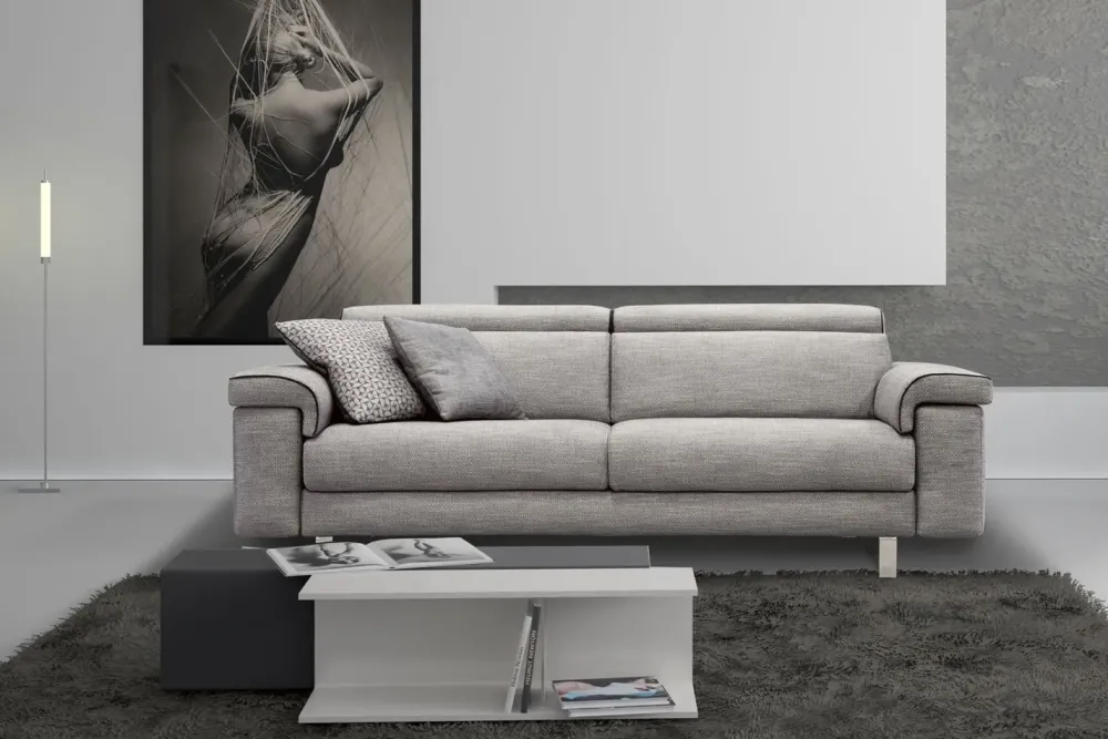 Rizzetto Divano lineare Wilson a PREZZO OUTLET scontato del 40%- Divani