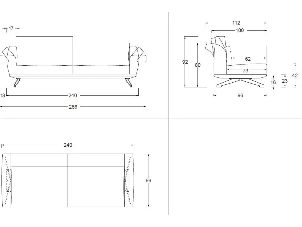 Discount Divano Lineare Wing * a 5060 Euro Divani