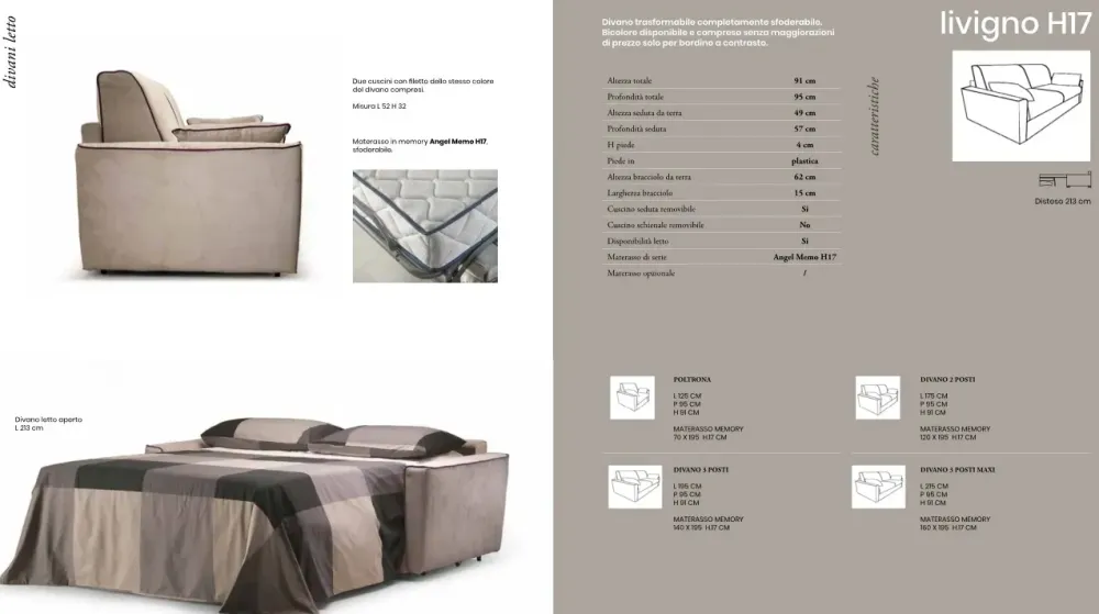 Divano Livigno a prezzo scontato^BM Design Online