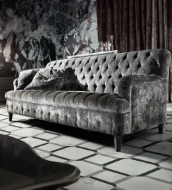 Online Divano Luxury memory velluto artigianale vari colori OFFERTA OUTLET Divani