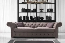 New Divano Divano pelle scamosciata piu piuma PREZZI OUTLET sconto 44% Divani