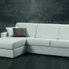 Excò Divano moderno tessuto Divano-letto mod.dodò con chaise-longue rivestito in tessuto scontato del 50% di con sconto del - 50%- Divani Letto|Divani