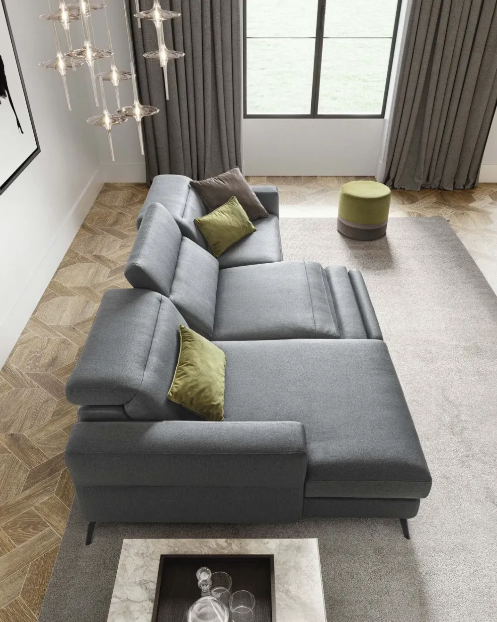 Divano moderno tessuto Gareth di con sconto del - 35%^Le Comfort