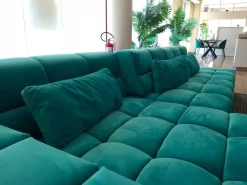 Febal Divano Navigli tessuto in poliuretano in Offerta Outlet- Divani