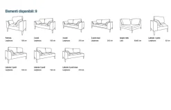 Online Divano Nelson OFFERTA OUTLET Divani