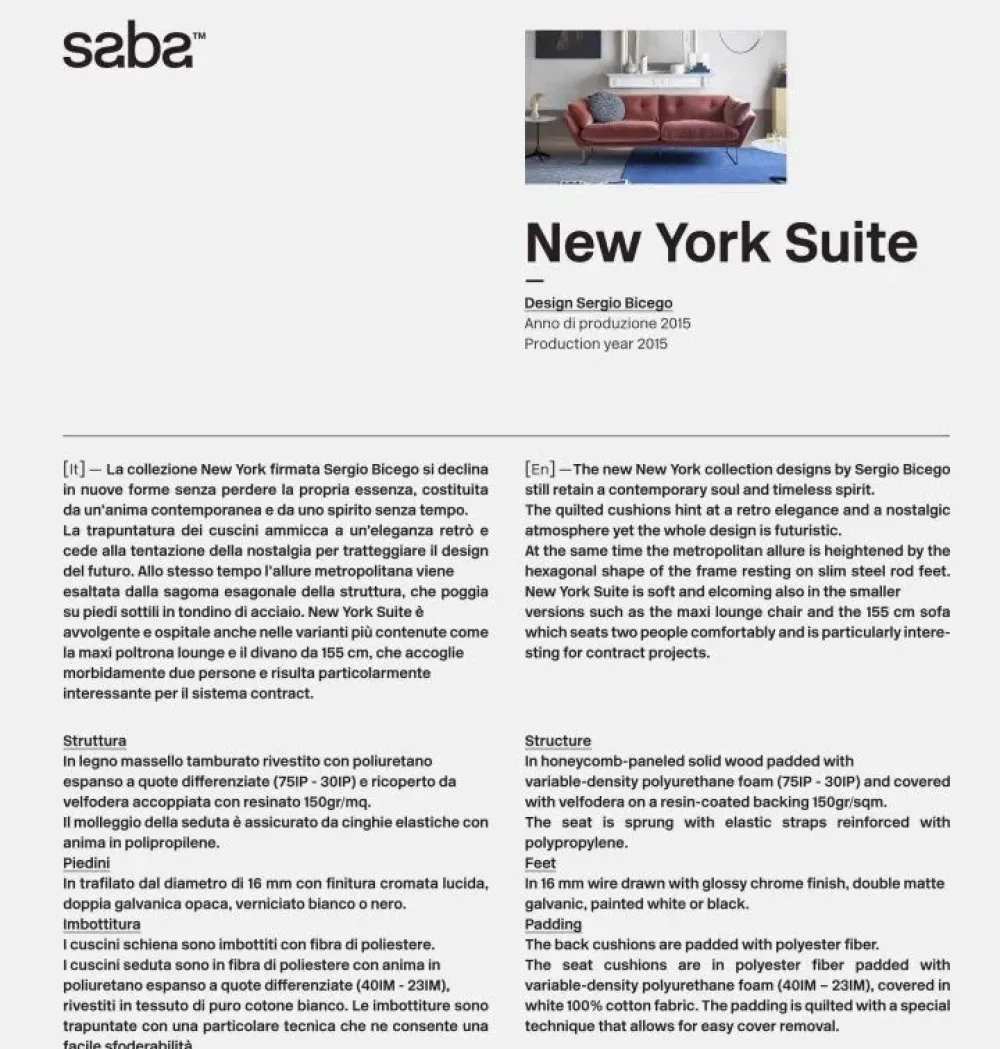 Saba Divano New york in OFFERTA- Divani