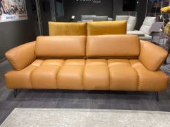 New Divano pelle in poliuretano in Offerta Outlet Divani