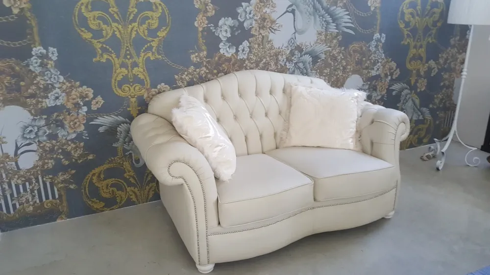 Divano pelle in poliuretano in Offerta Outlet^Poltromot Salotti Clearance