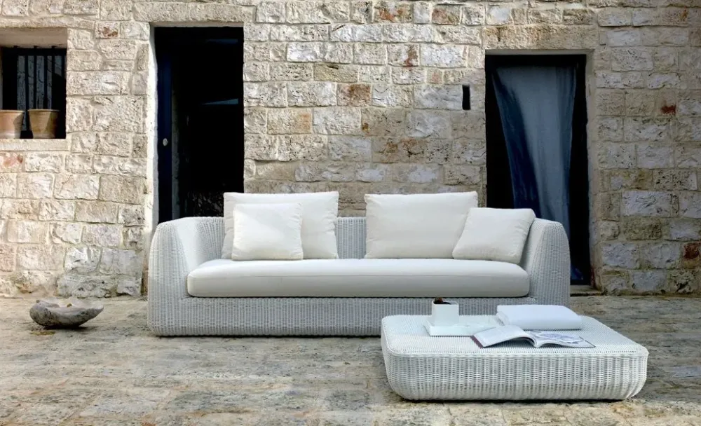 Md work Divano per l'esterno Divano uno piu completo di cuscini modulare a marchio a prezzo ribassato- Divani Da Giardino