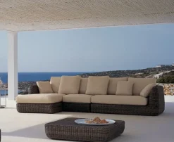 Md work Divano per l'esterno Divano uno piu completo di cuscini modulare a marchio a prezzo ribassato- Divani Da Giardino