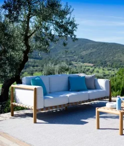 Divano per l'esterno Divano teak cinghiato luxury a marchio a prezzo scontato^Md work Hot