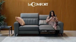 Discount Divano relax pelle in poliuretano in Offerta Outlet Divani