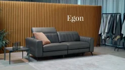 Discount Divano relax pelle in poliuretano in Offerta Outlet Divani