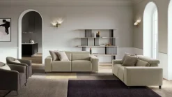 Outlet Divano relax Sebastian con forte sconto Divani